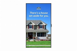 LG 55" Window facing Display.