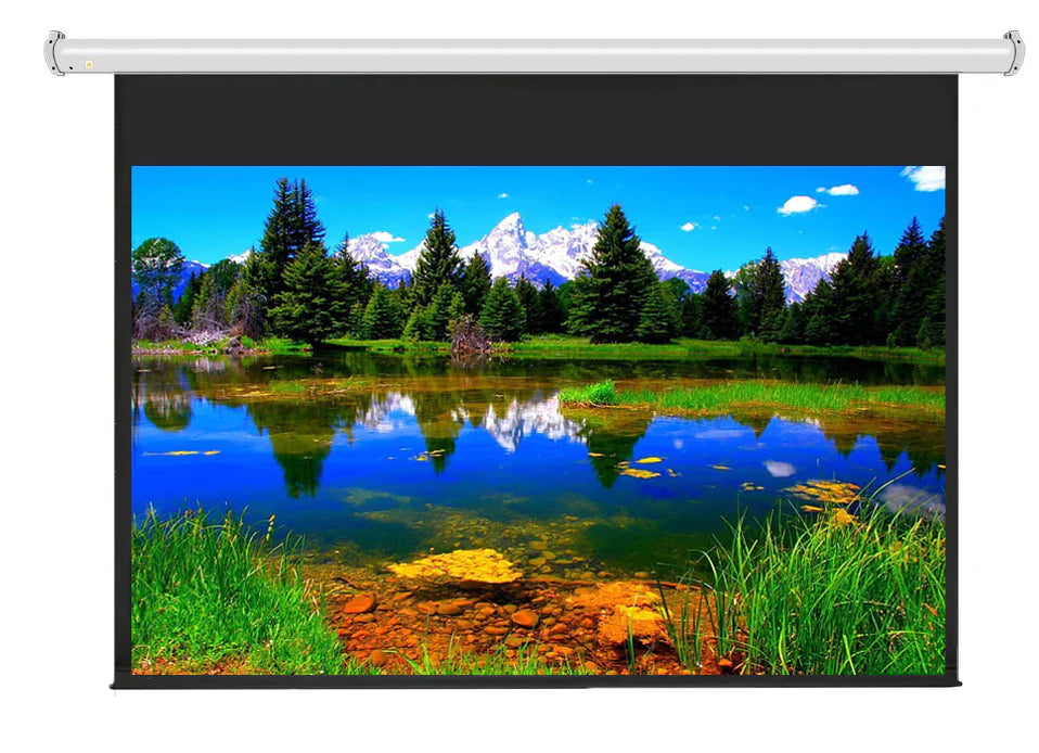 JK-M10 133SC JK Manual Pull Down Screen, 133”, 16:10 Aspect Ratio, Matt White Fabric, Screen control.