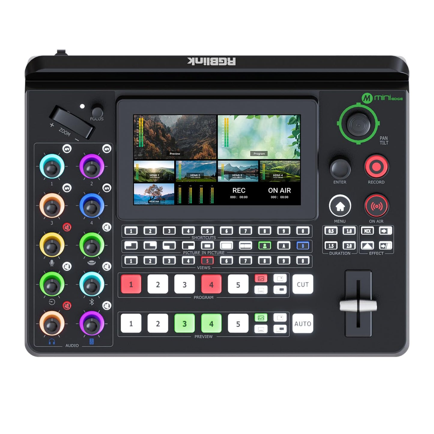 RGBLink Mini Edge-5 channel all in one Switcher? 4x HDMI, 1x UVC.