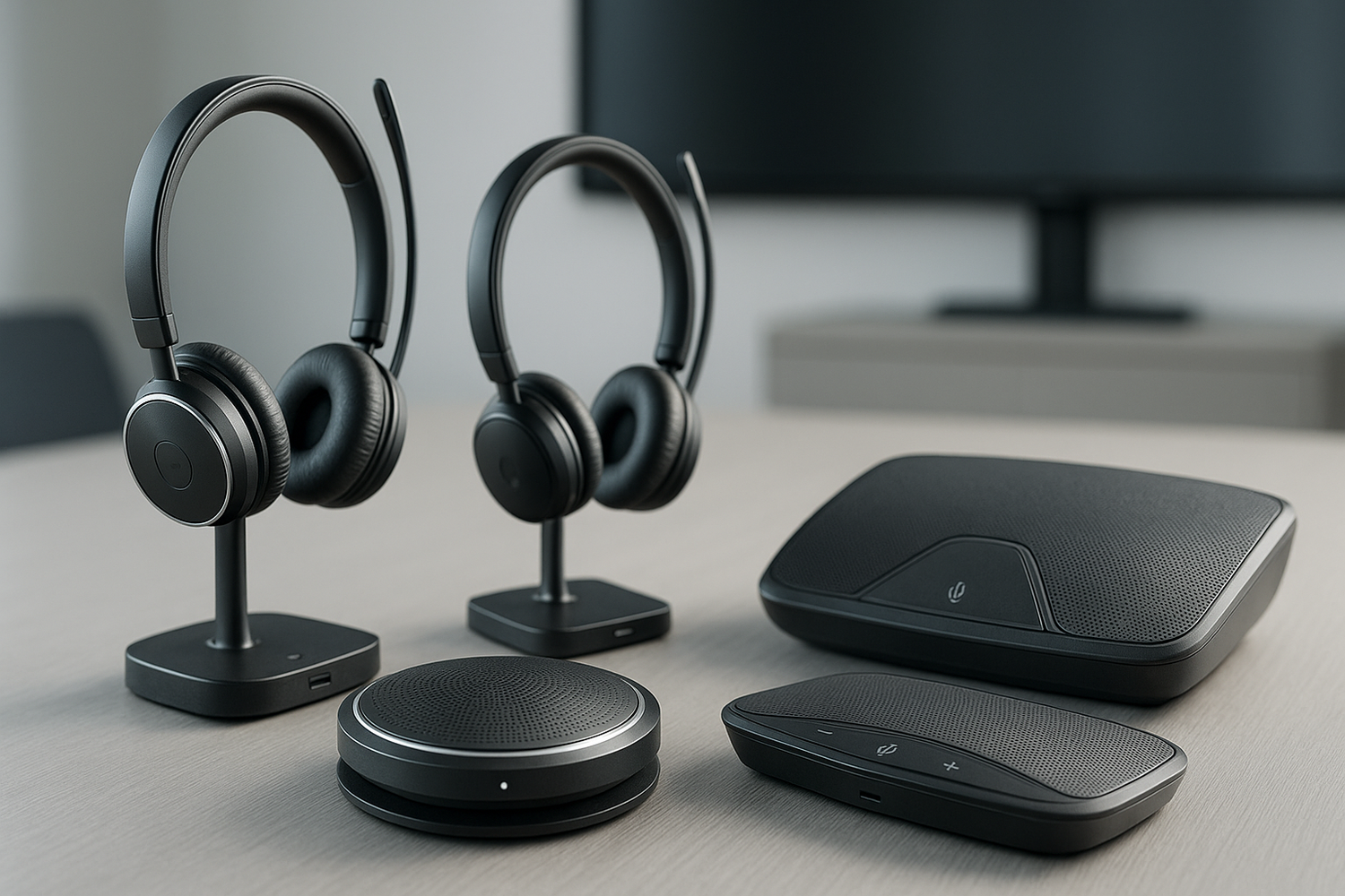 Audio conference and headsets