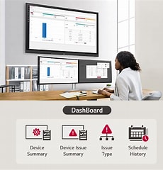LG 55" 55TR3DK Create Board versatile 4K high-tech interactive display.
