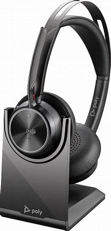 Poly Voyager Focus 2-M Microsoft Teams Certified with charge stand Headset 77Y90AA