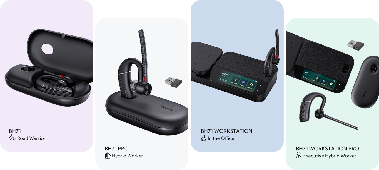 Yealink YL BH71 Pro. BH71 Bluetooth Wireless In-Ear Headset, BT Dongle