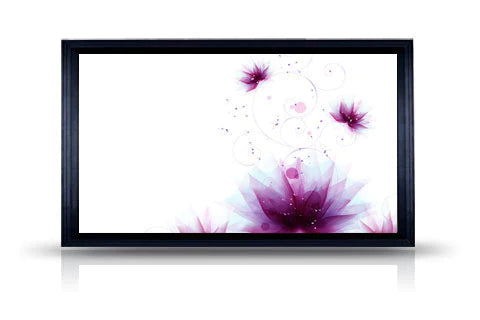 JK-F10 133- JK Fixed Frame Screen, 133", 16:10 Aspect Ratio, Matt White Fabric.
