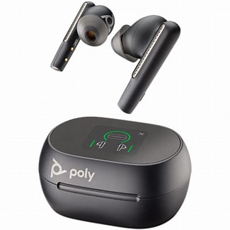Poly Voyager Free 60 Earbuds Black + BT700 USB-C Adapter + Touchscreen Charge Case (Microsoft Version)
