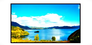 JK Fixed Thin Frame Screen, 133", 16:9 Aspect Ratio, Matt White Fabric