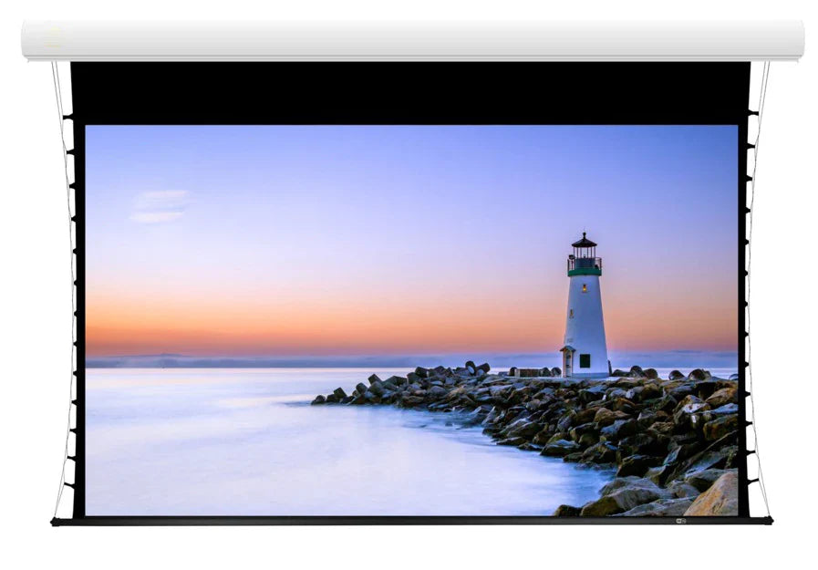 JK-HD3 E10 133T- JK Electric In Ceiling Tab Tensioned Screen, 133″, 16:10 Aspect Ratio, Matt White Fabric