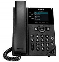 Poly VVX 250 Series -VVX 250 4-line Desktop Business IP Phone with dual 10/100/1000 Ethernet ports.