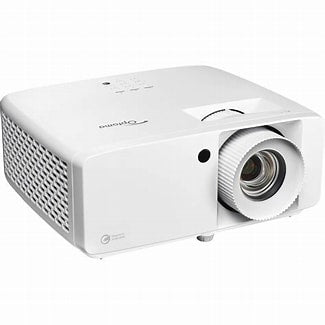 Optoma UHZ66 Eco-friendly compact high brightness 4K UHD laser projector with HDR10 and HLG support, providing enhanced color depth, brightness, and contrast.