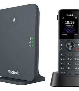 Yealink YL-W74P. DECT IP Phone W70B DECT Base + W74H Handset – 10 handset registrations with 10 concurrent Voip calls.