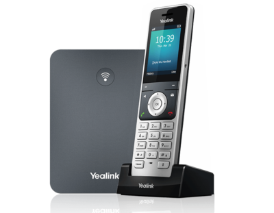 Yealink YL-W76P. DECT Solution Base + W56H Handset – 10 handset registrations with 10 concurrent Voip calls