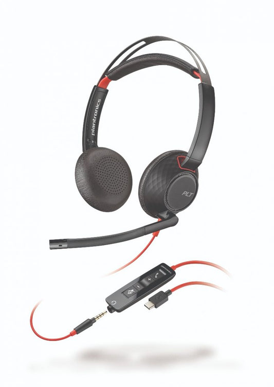 Poly Blackwire 5220 Stereo USB-A Headset (Bulk)(80R97A6)